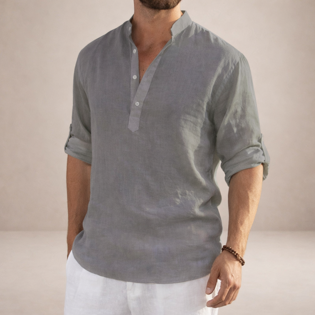VALENTINI™ | Camicia con colletto alto