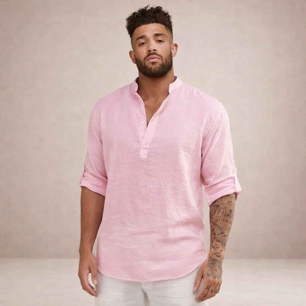 VALENTINI™ | Camicia con colletto alto