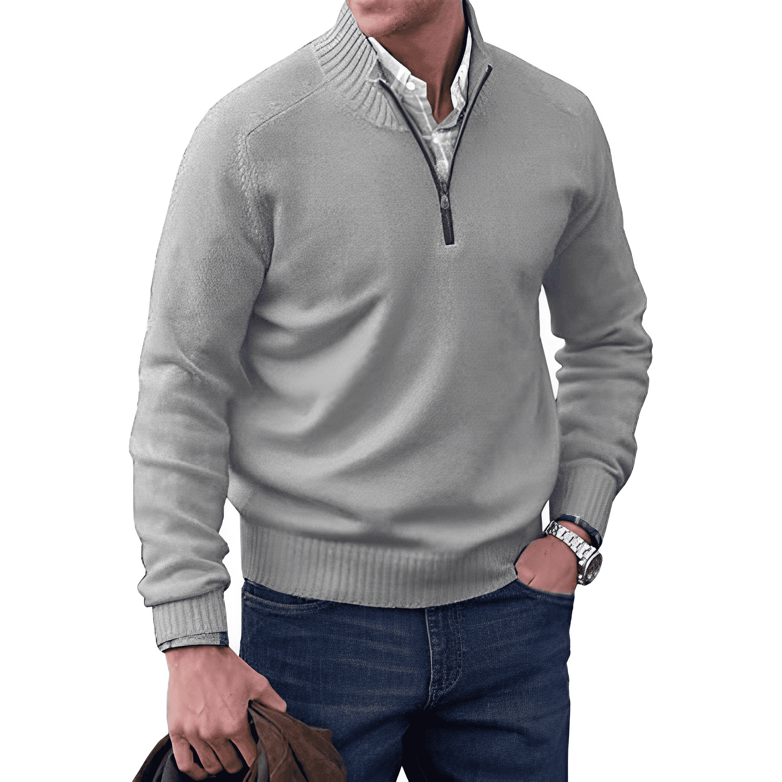 VALENTINI™ | Maglione a collo alto con cerniera