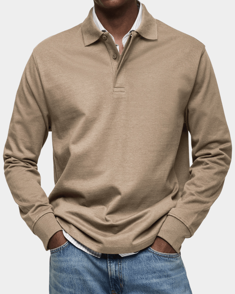 VALENTINI™ | Polo in cotone a maniche lunghe