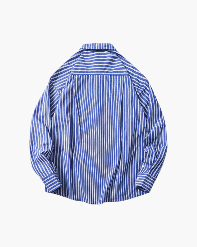 VALENTINI™ | CAMICIA OVERSIZE A RIGHE