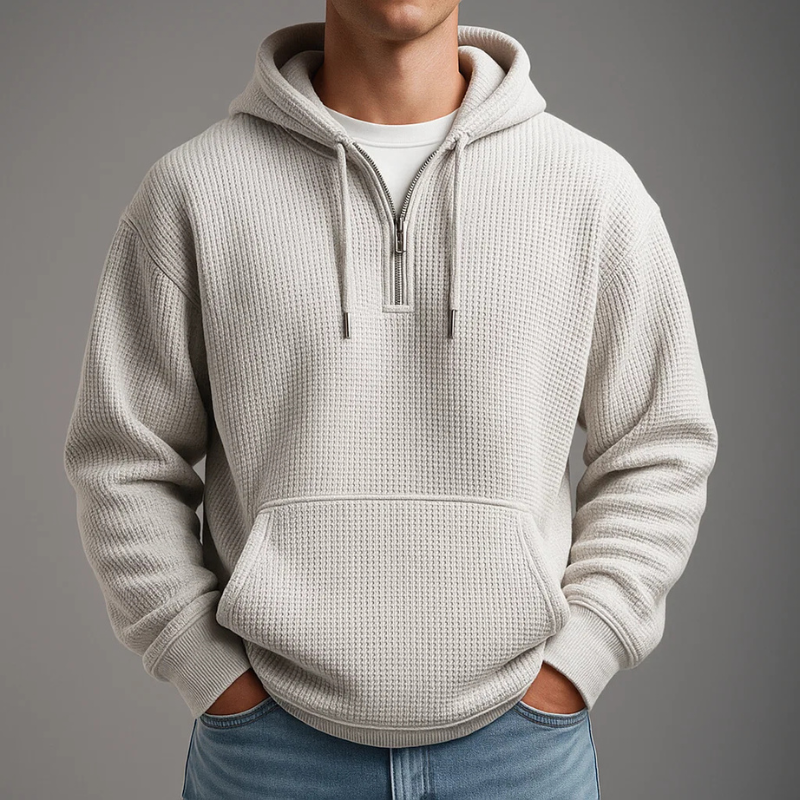 VALENTINI™ | Felpa con cappuccio a maglia a nido d'ape