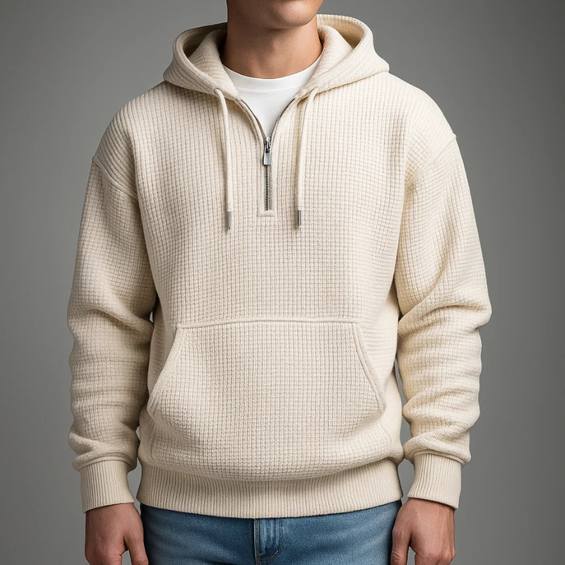 VALENTINI™ | Felpa con cappuccio a maglia a nido d'ape