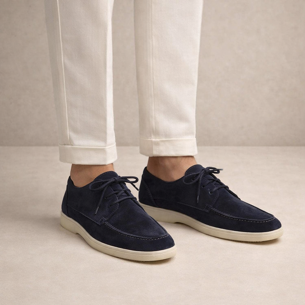 VALENTINI™ | Derbies in pelle scamosciata
