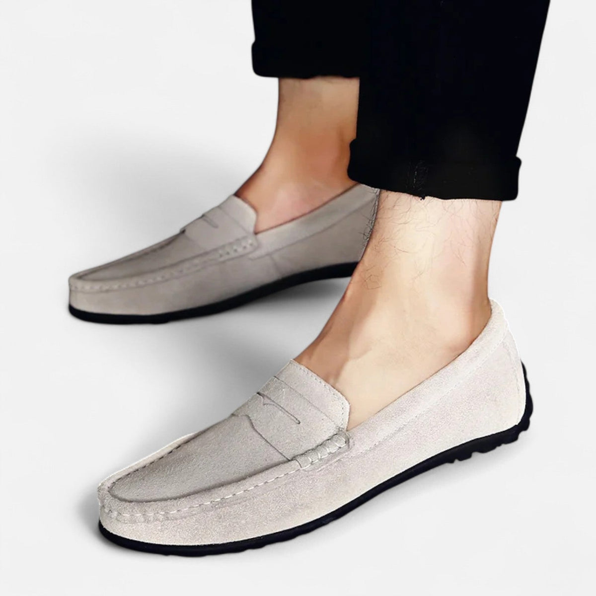 VALENTINI™ | Scarpe slip-on in camoscio