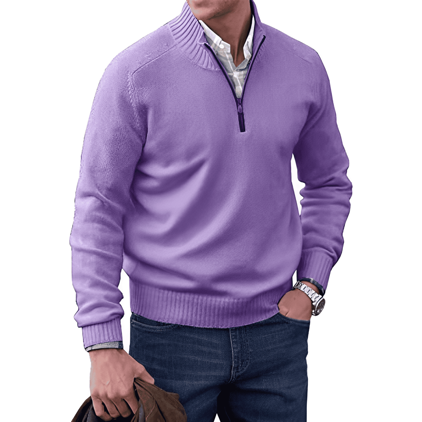 VALENTINI™ | Maglione a collo alto con cerniera