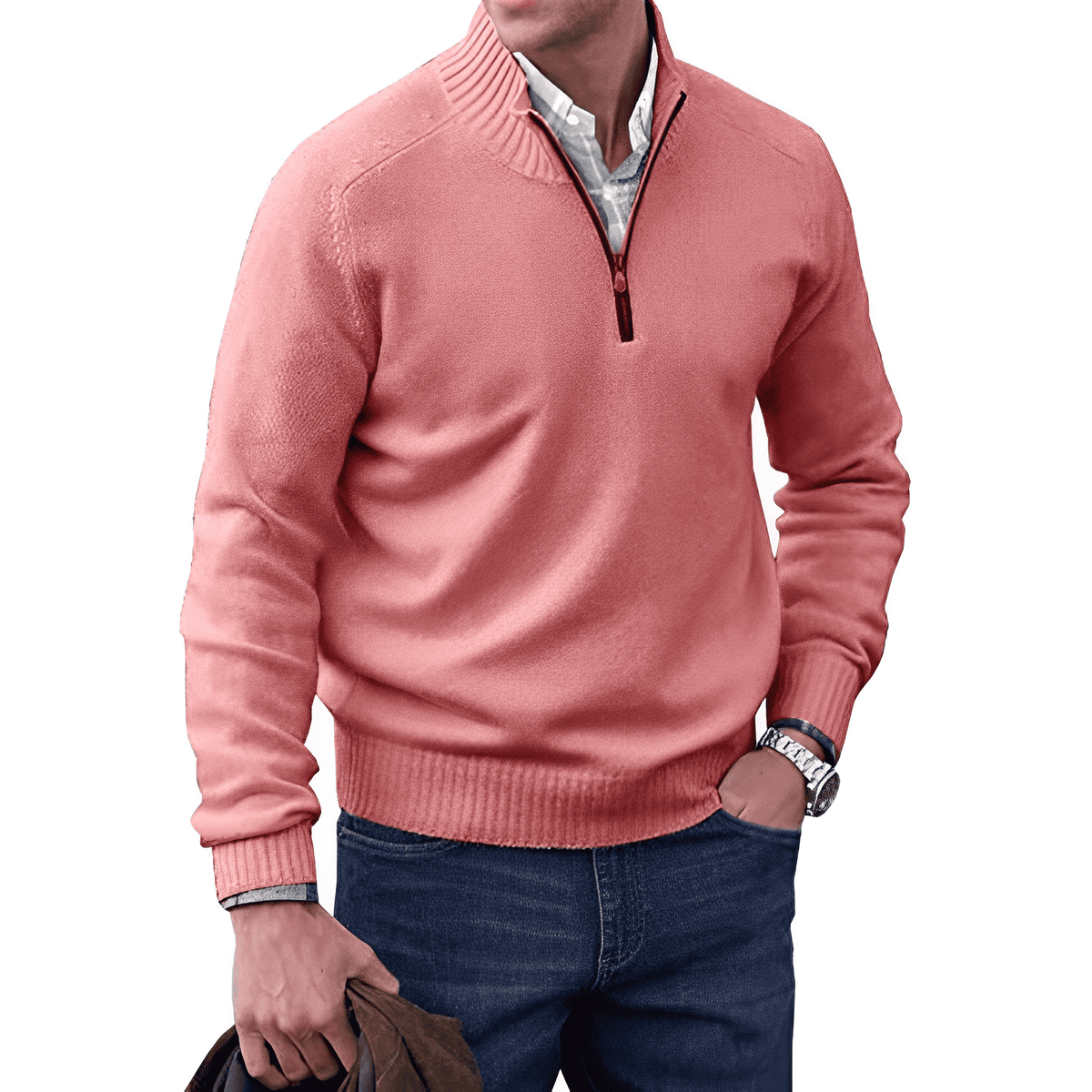 VALENTINI™ | Maglione a collo alto con cerniera