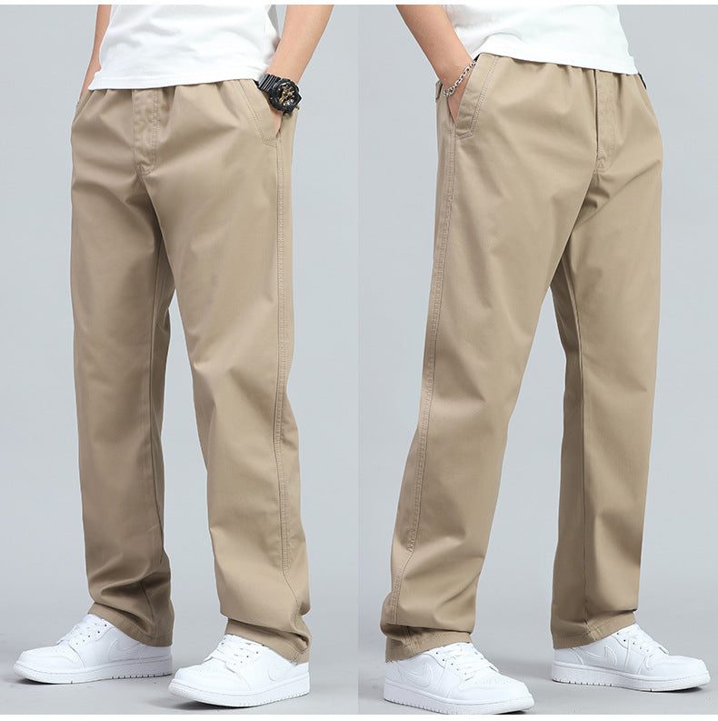 VALENTINI™ | Pantaloni in cotone a gamba dritta