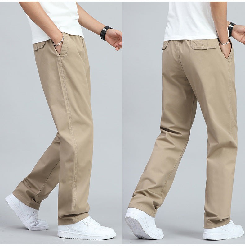 VALENTINI™ | Pantaloni in cotone a gamba dritta