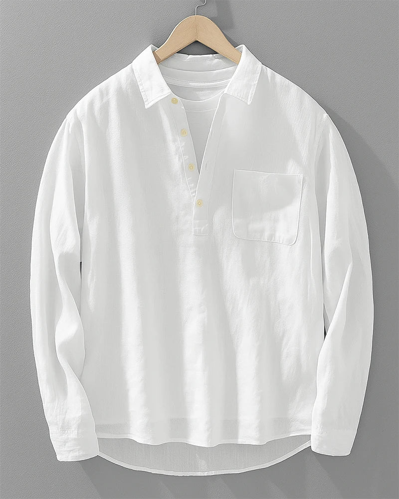 VALENTINI™ | Camicia in cotone e lino