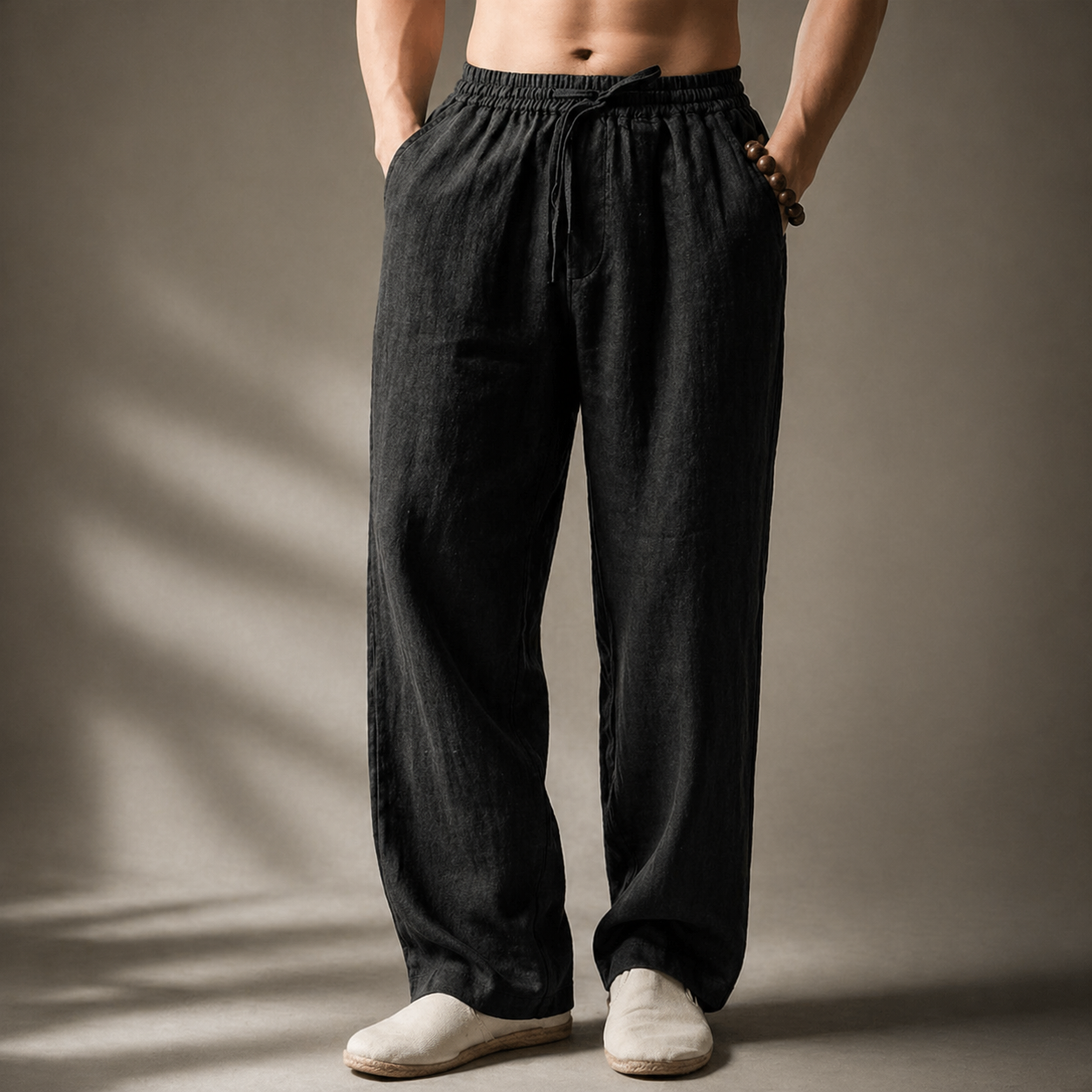 VALENTINI™ | Pantaloni in cotone e lino