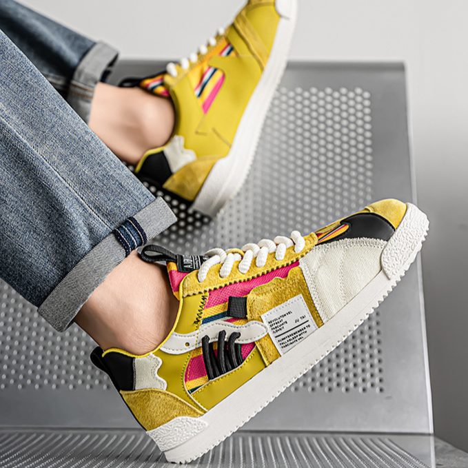 VALENTINI™ | Scarpe da ginnastica retrò a blocchi di colore