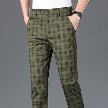 VALENTINI™ | Pantaloni da uomo in cotone a quadri