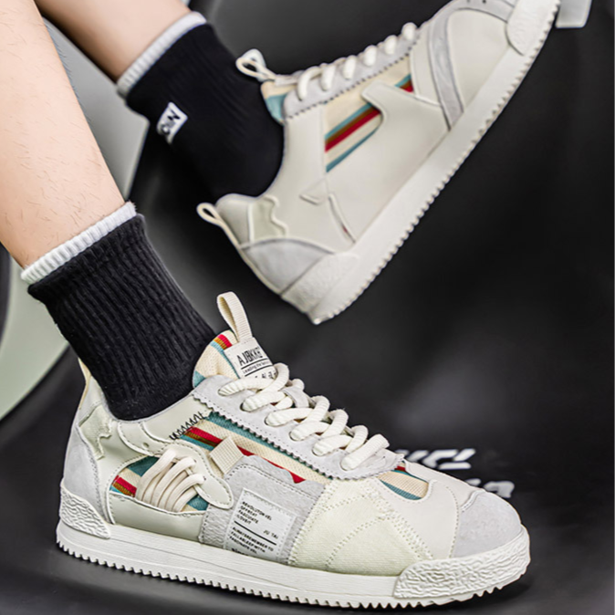 VALENTINI™ | Scarpe da ginnastica retrò a blocchi di colore