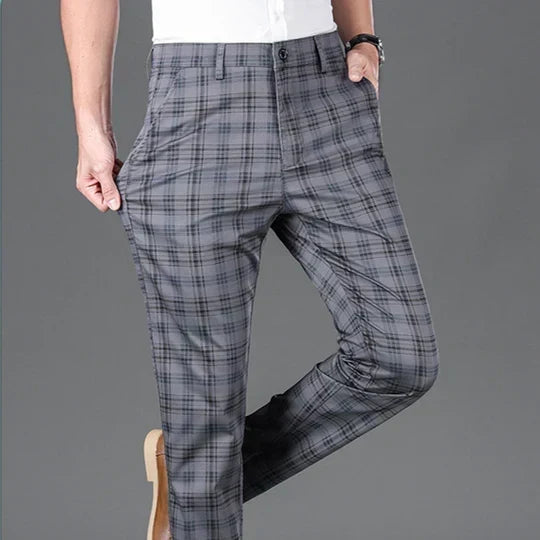 VALENTINI™ | Pantaloni da uomo in cotone a quadri