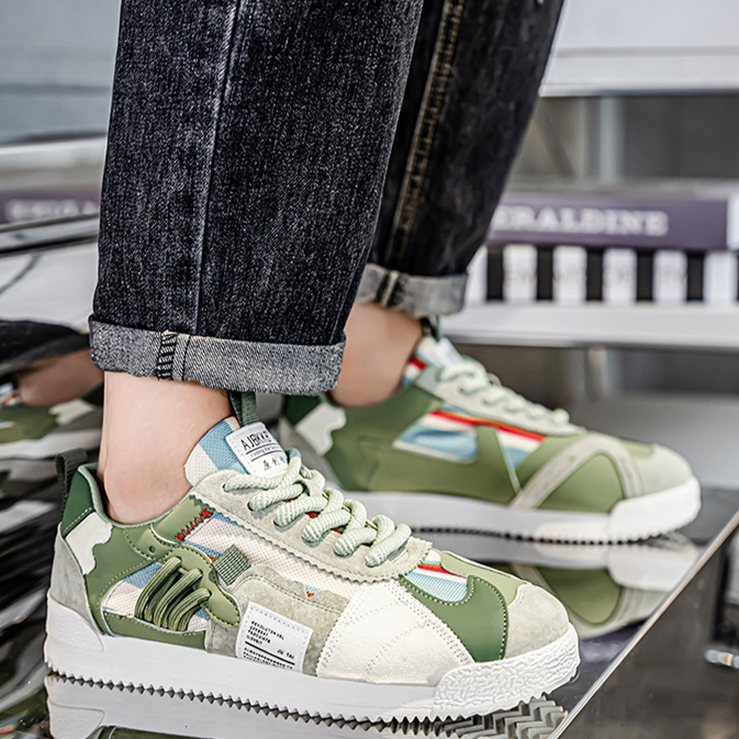 VALENTINI™ | Scarpe da ginnastica retrò a blocchi di colore