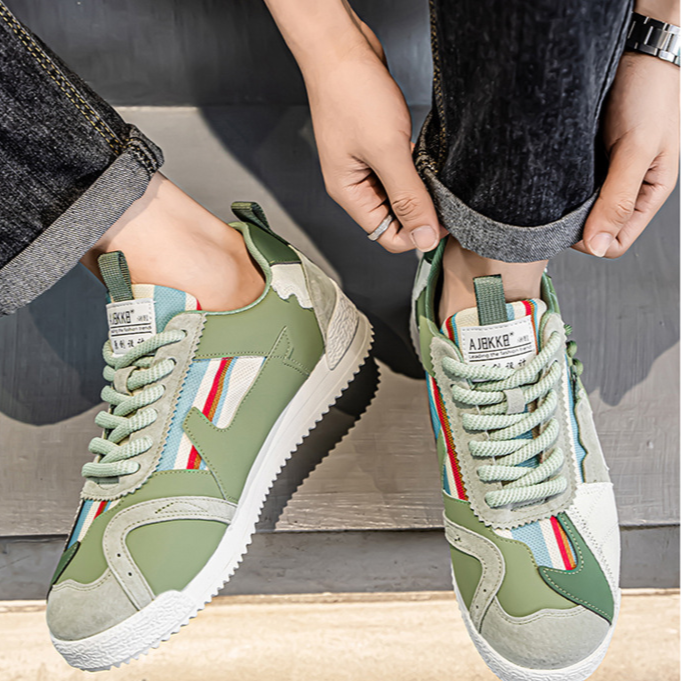 VALENTINI™ | Scarpe da ginnastica retrò a blocchi di colore