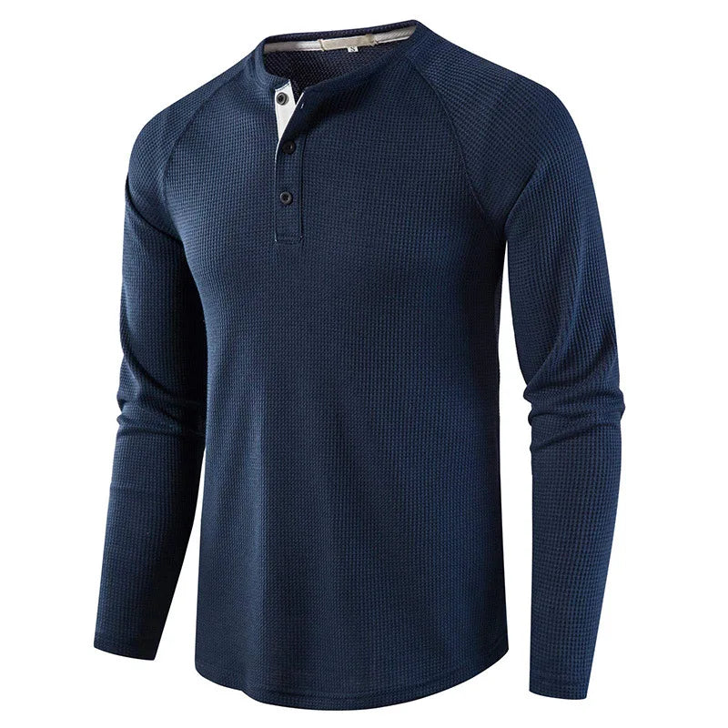 VALENTINI™ | Maglietta Henley a maglia a nido d'ape