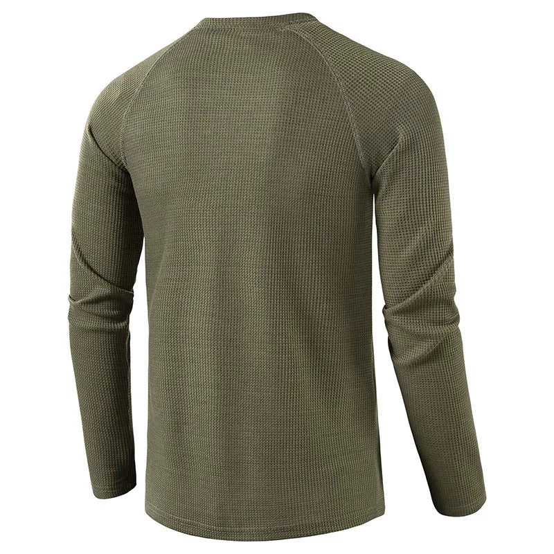 VALENTINI™ | Maglietta Henley a maglia a nido d'ape