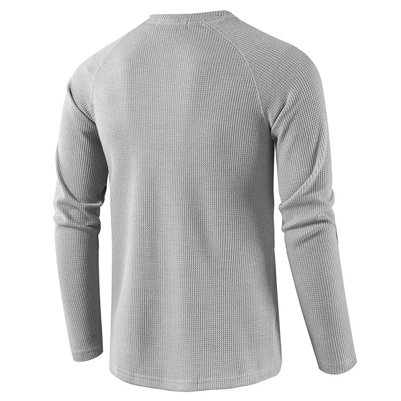 VALENTINI™ | Maglietta Henley a maglia a nido d'ape
