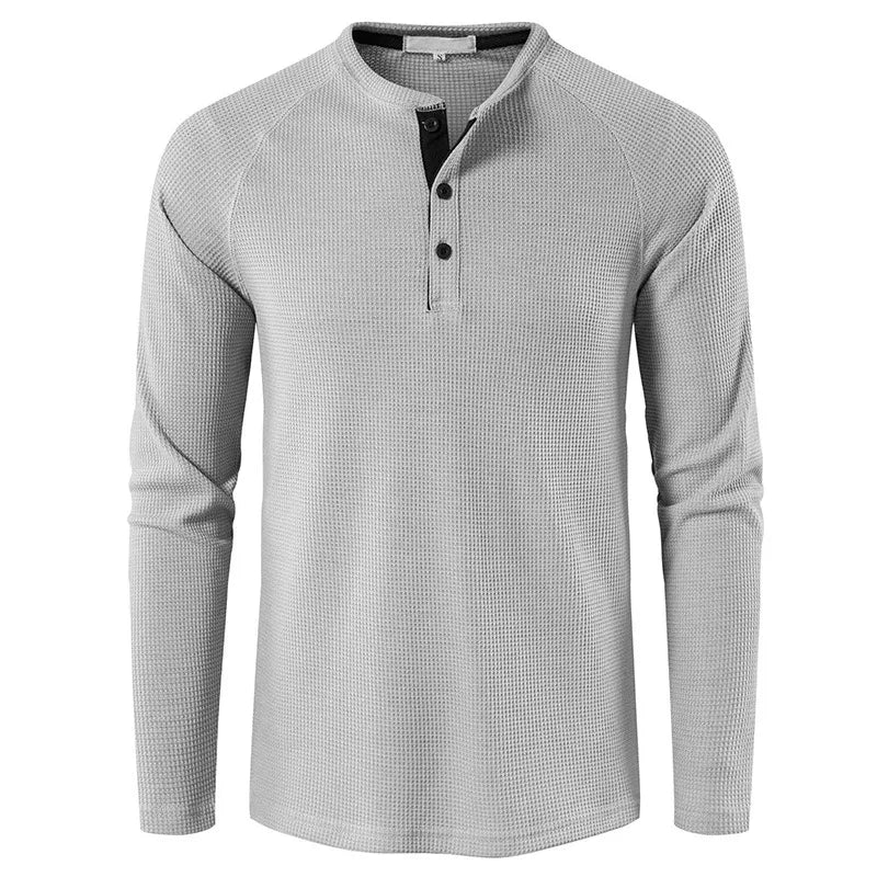VALENTINI™ | Maglietta Henley a maglia a nido d'ape