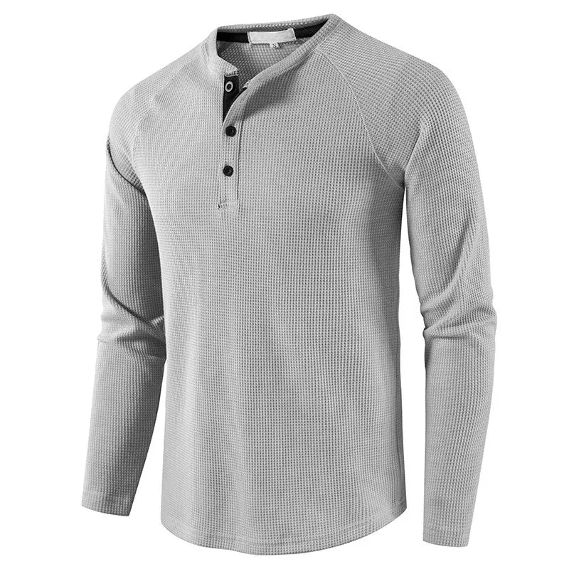 VALENTINI™ | Maglietta Henley a maglia a nido d'ape