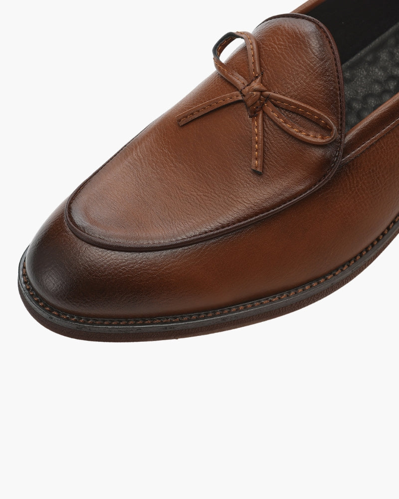 VALENTINI™ | Mocassini in pelle con dettagli di lacci