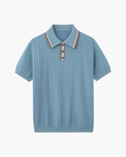 VALENTINI™ | POLO IN MAGLIA A SPINA DI PESCE