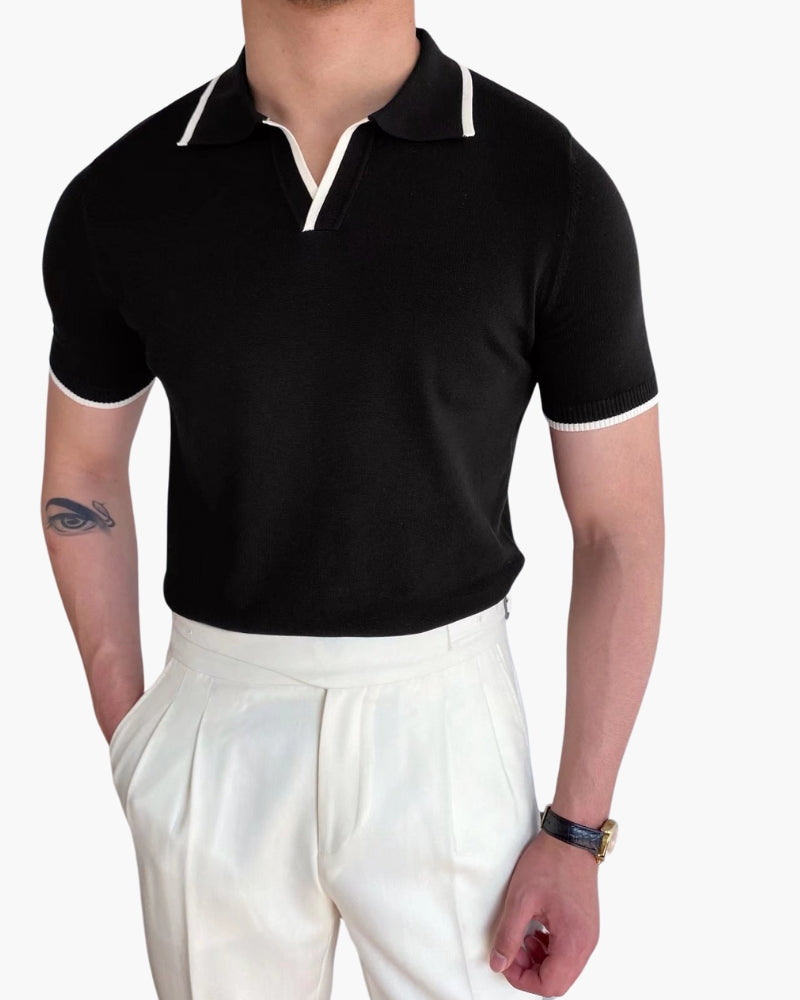 VALENTINI™ | Polo con bordi a contrasto