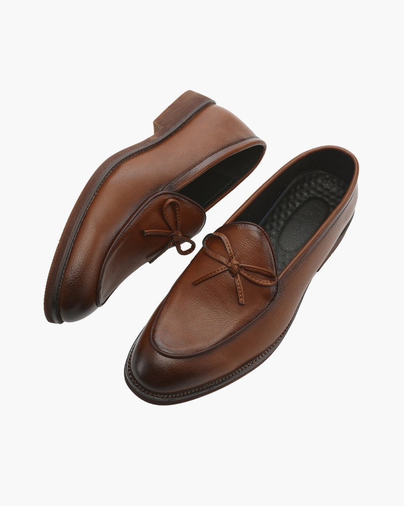 VALENTINI™ | Mocassini in pelle con dettagli di lacci