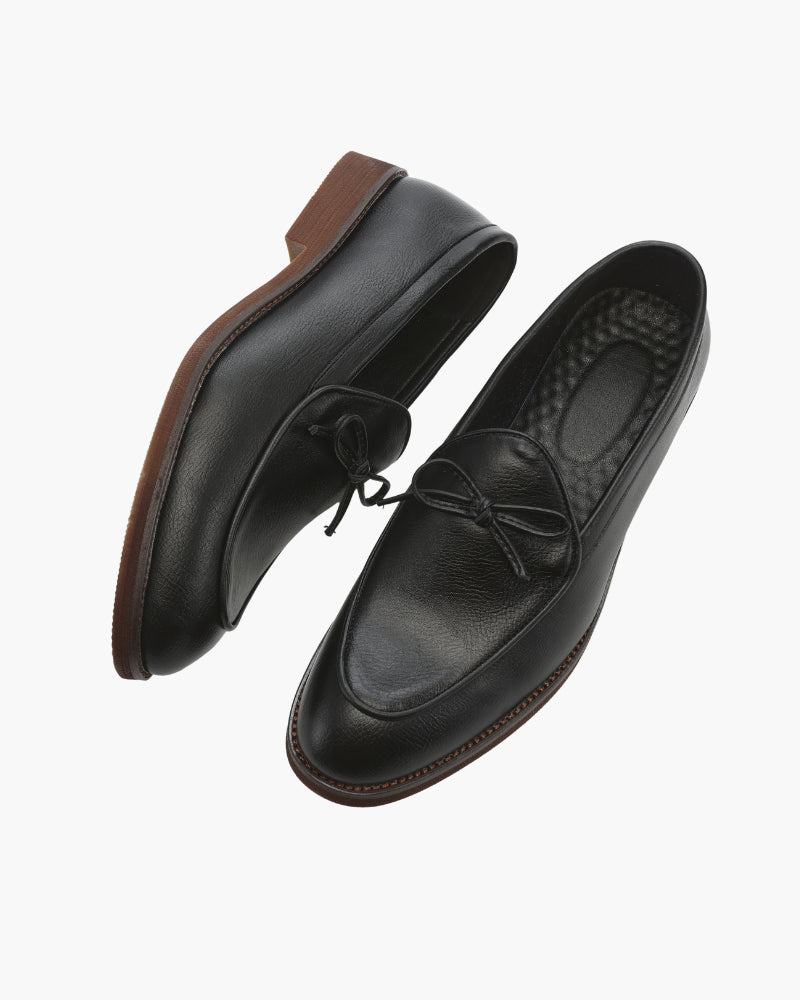VALENTINI™ | Mocassini in pelle con dettagli di lacci
