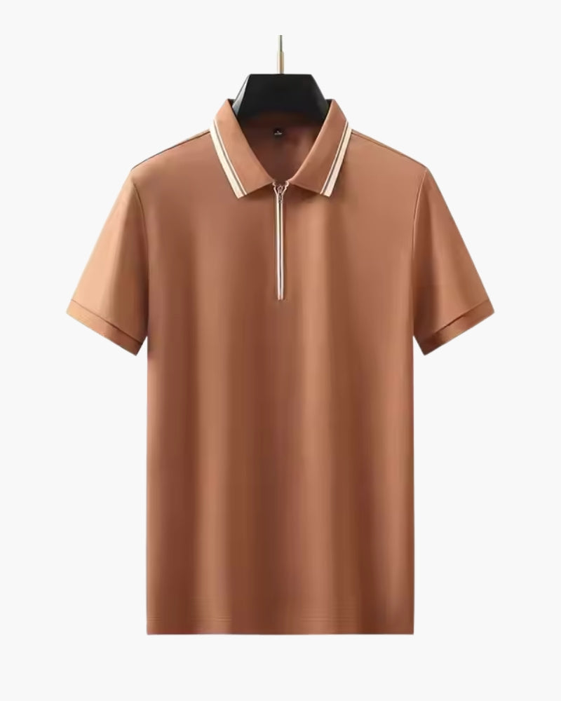 VALENTINI™ | POLO IN MAGLIA SPESSA CON ZIP AL COLLO