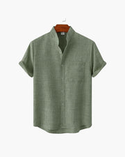 VALENTINI™ | Camicia con colletto mandarino