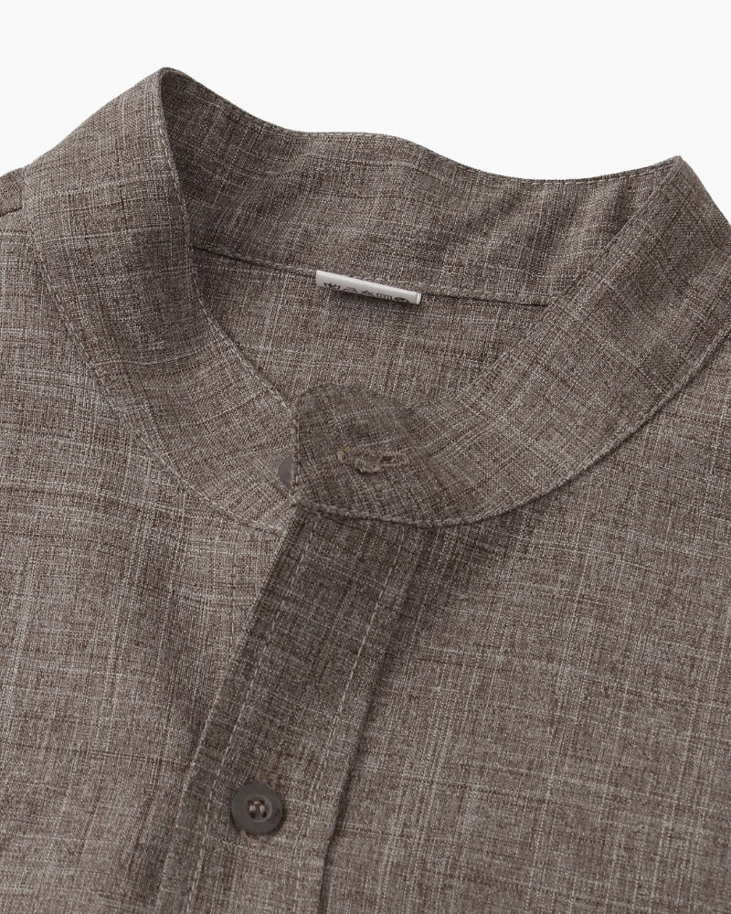 VALENTINI™ | Camicia con colletto mandarino