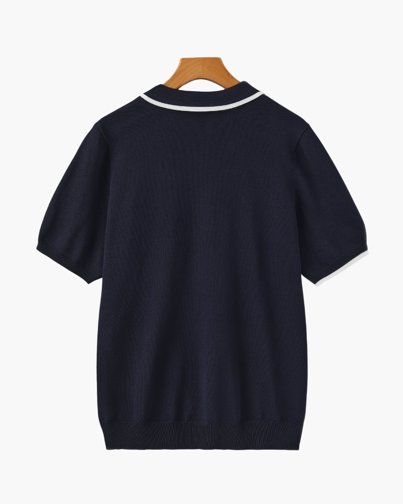 VALENTINI™ | Polo con bordi a contrasto