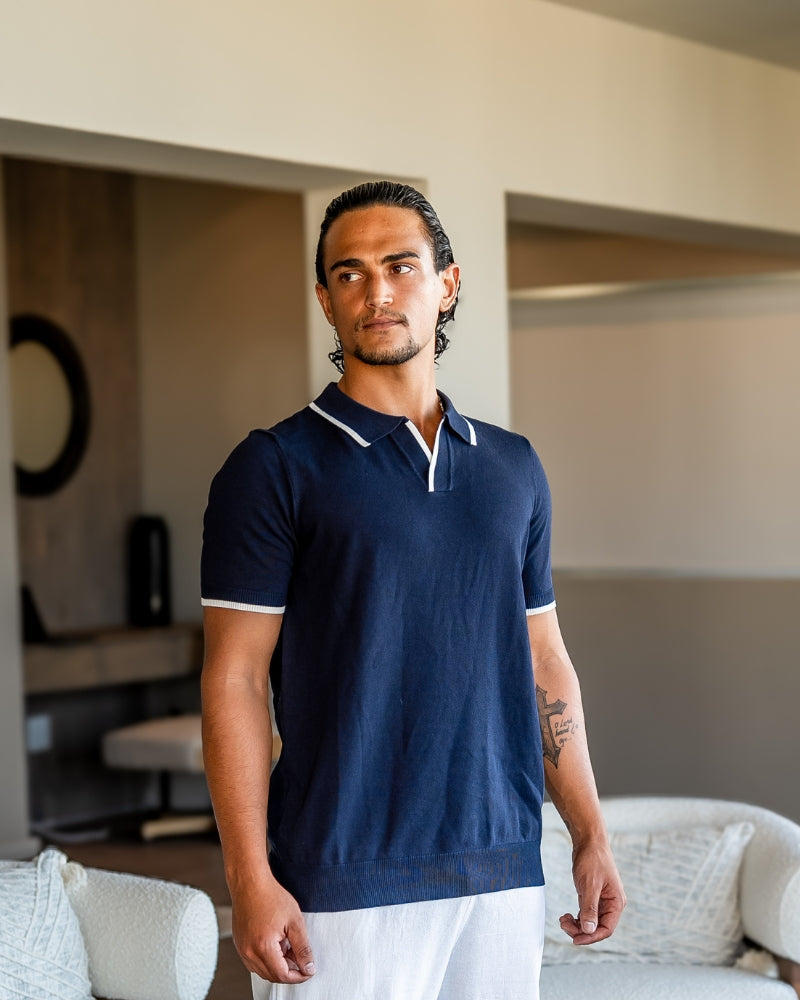 VALENTINI™ | Polo con bordi a contrasto