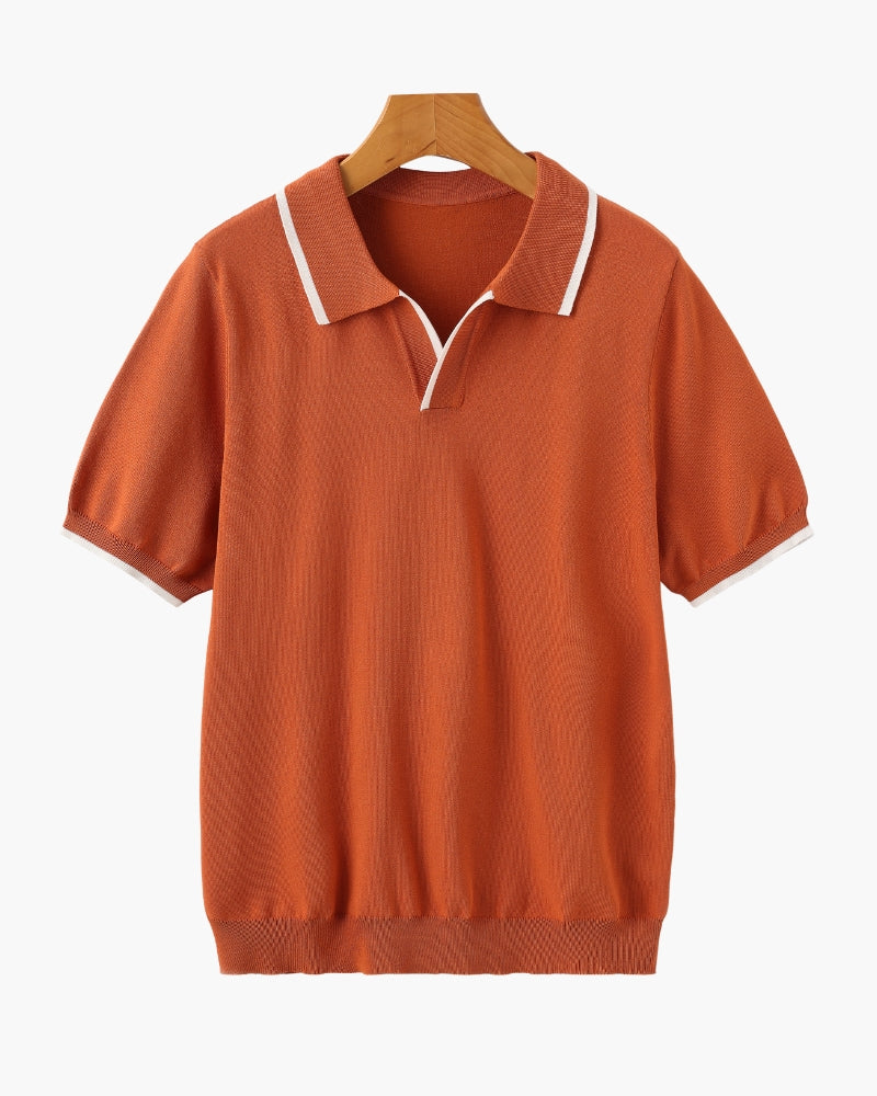 VALENTINI™ | Polo con bordi a contrasto