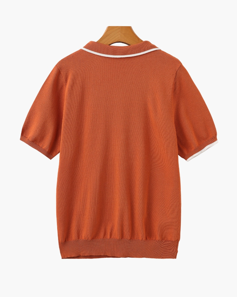 VALENTINI™ | Polo con bordi a contrasto