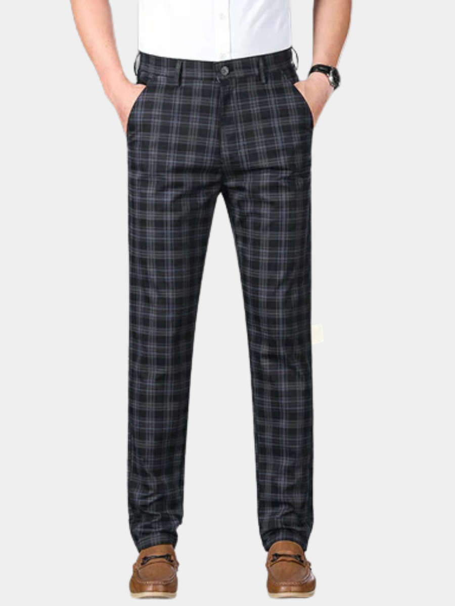 VALENTINI™ | Pantaloni da uomo in cotone a quadri