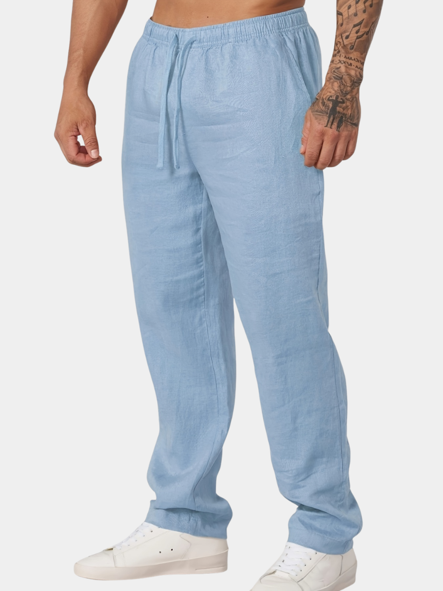 VALENTINI™ | Pantaloni da uomo in lino a gamba dritta