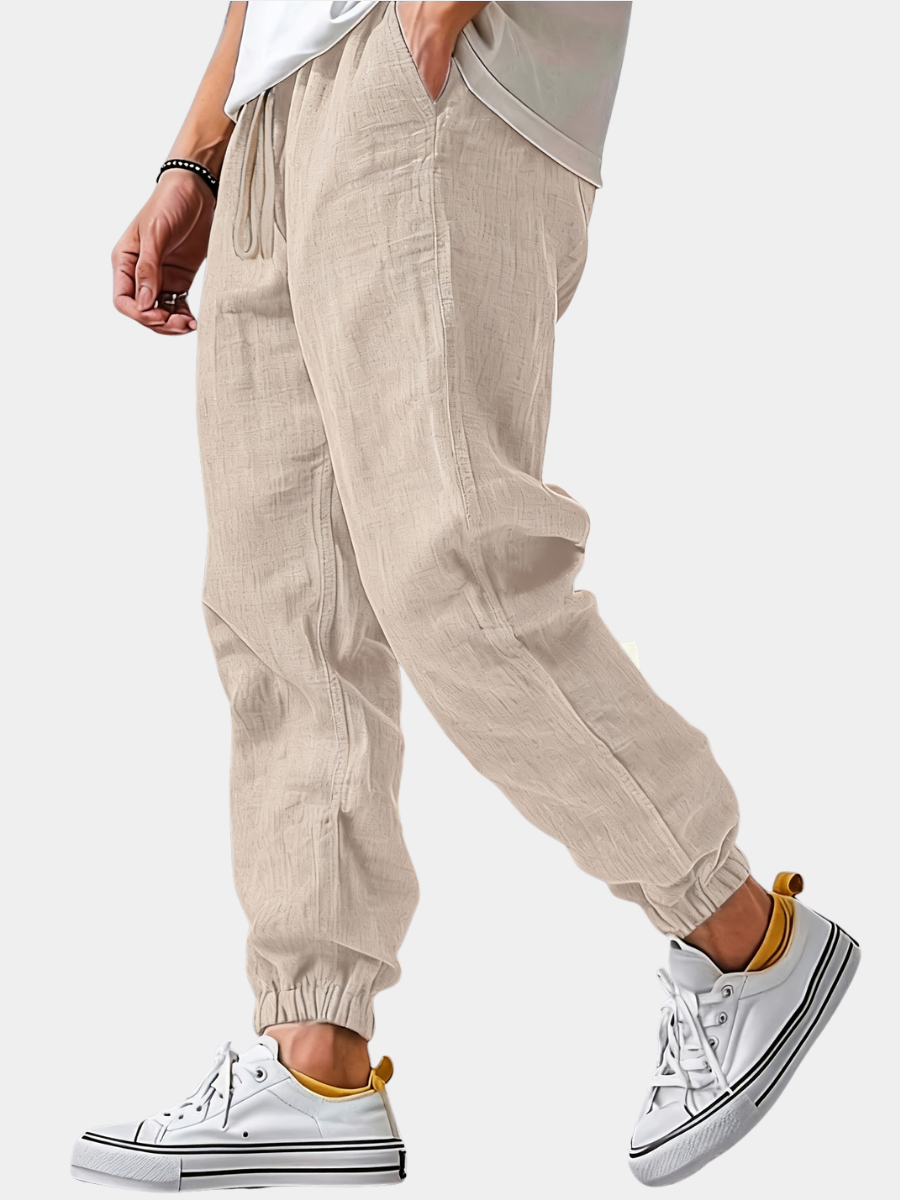 VALENTINI™ | Pantaloni dalla vestibilità ampia in tessuto intrecciato