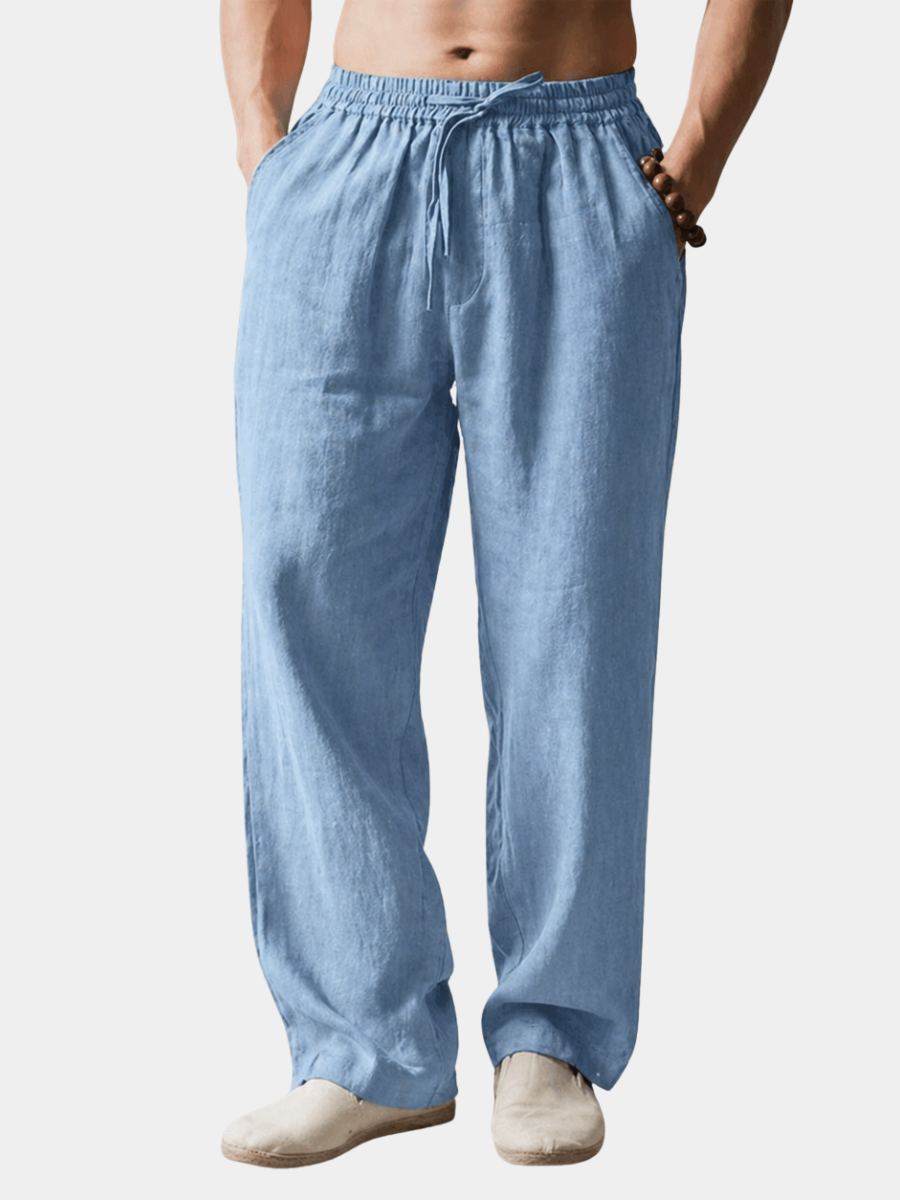 VALENTINI™ | Pantaloni in cotone e lino