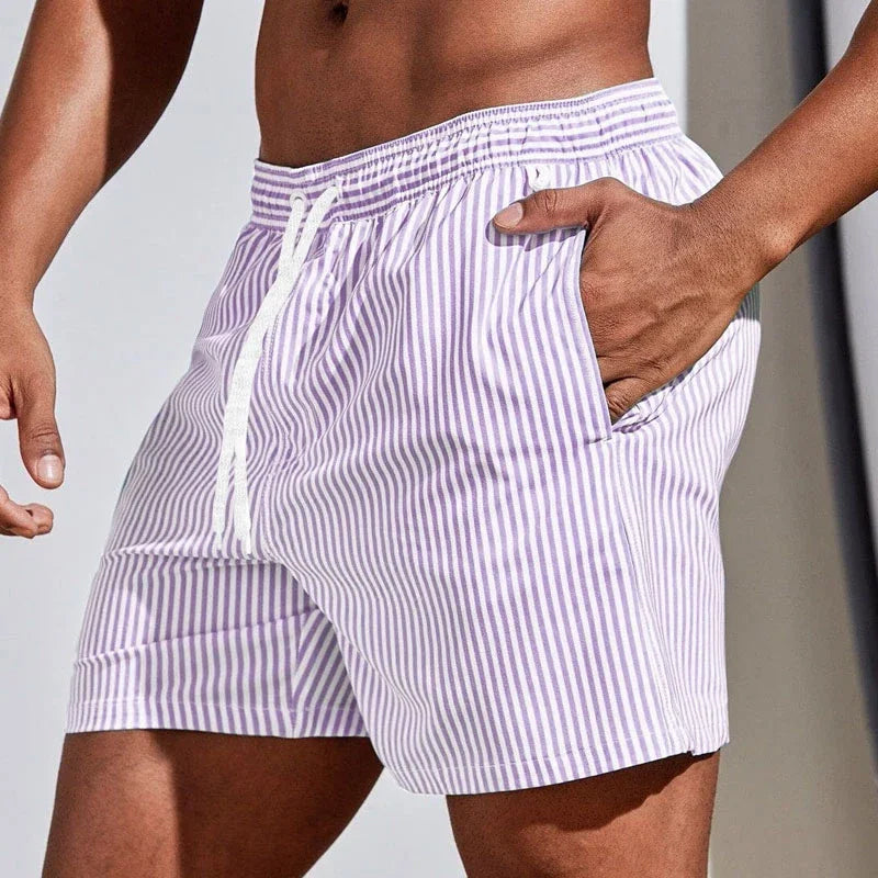 VALENTINI™ | Pantaloncini da bagno da uomo a righe ad asciugatura rapida