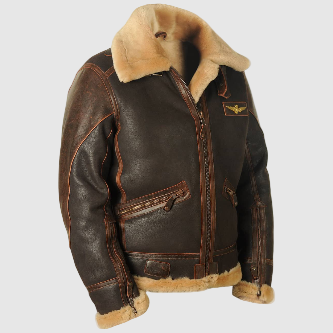 VALENTINI™ | Giacca in pelle da aviatore