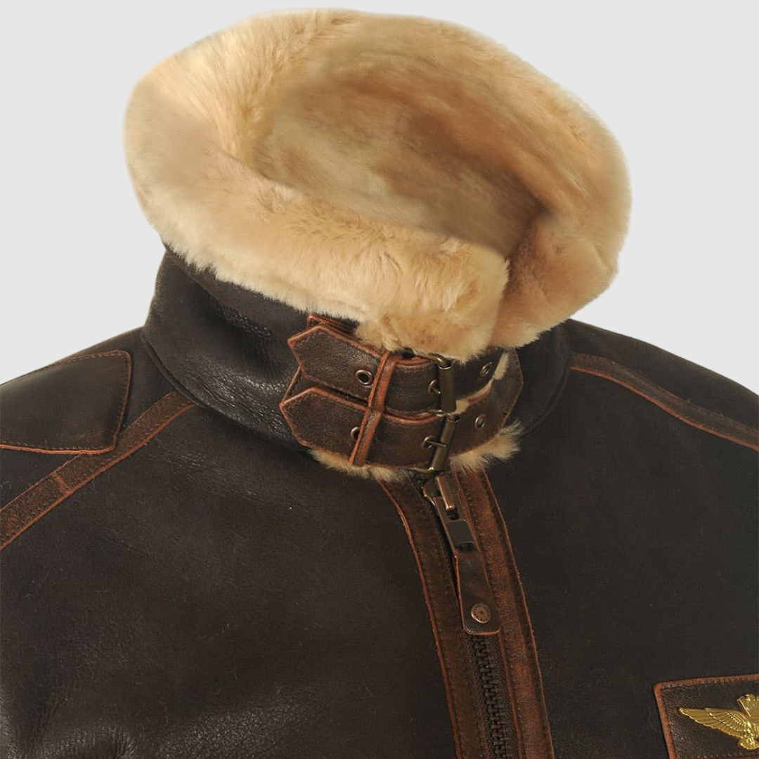 VALENTINI™ | Giacca in pelle da aviatore