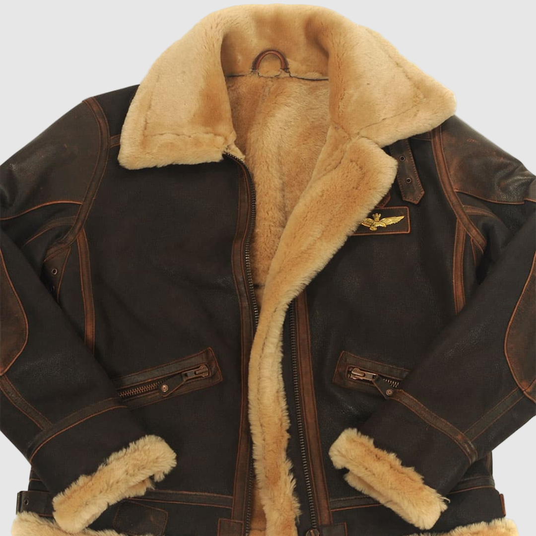 VALENTINI™ | Giacca in pelle da aviatore