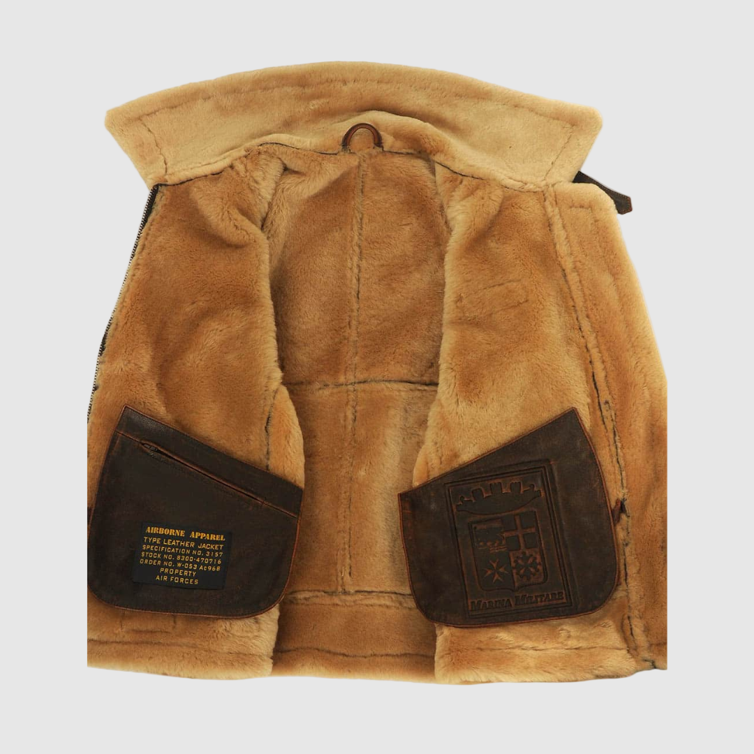VALENTINI™ | Giacca in pelle da aviatore