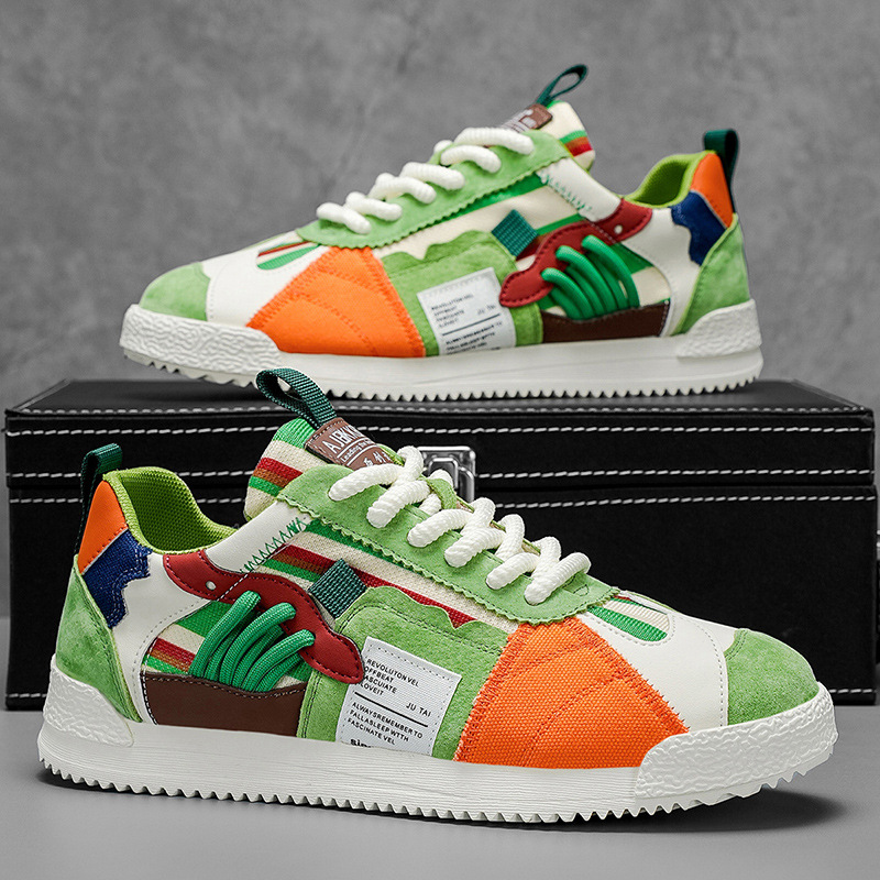 VALENTINI™ | Scarpe da ginnastica retrò a blocchi di colore