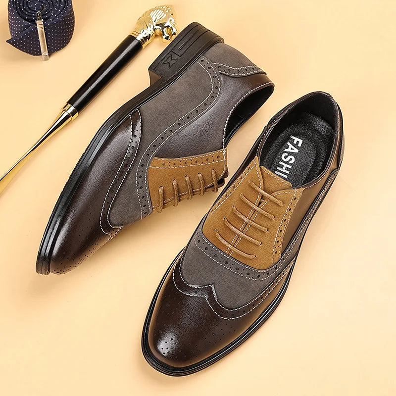 VALENTINI™ | SCARPE STRINGATE DA UOMO IN STILE BROGUE