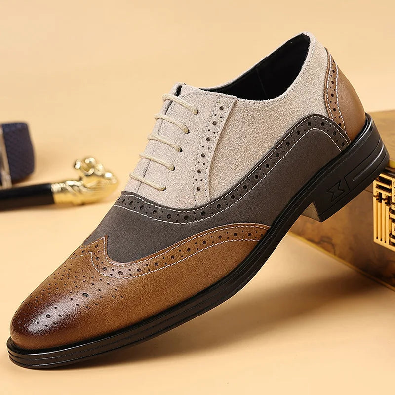 VALENTINI™ | SCARPE STRINGATE DA UOMO IN STILE BROGUE